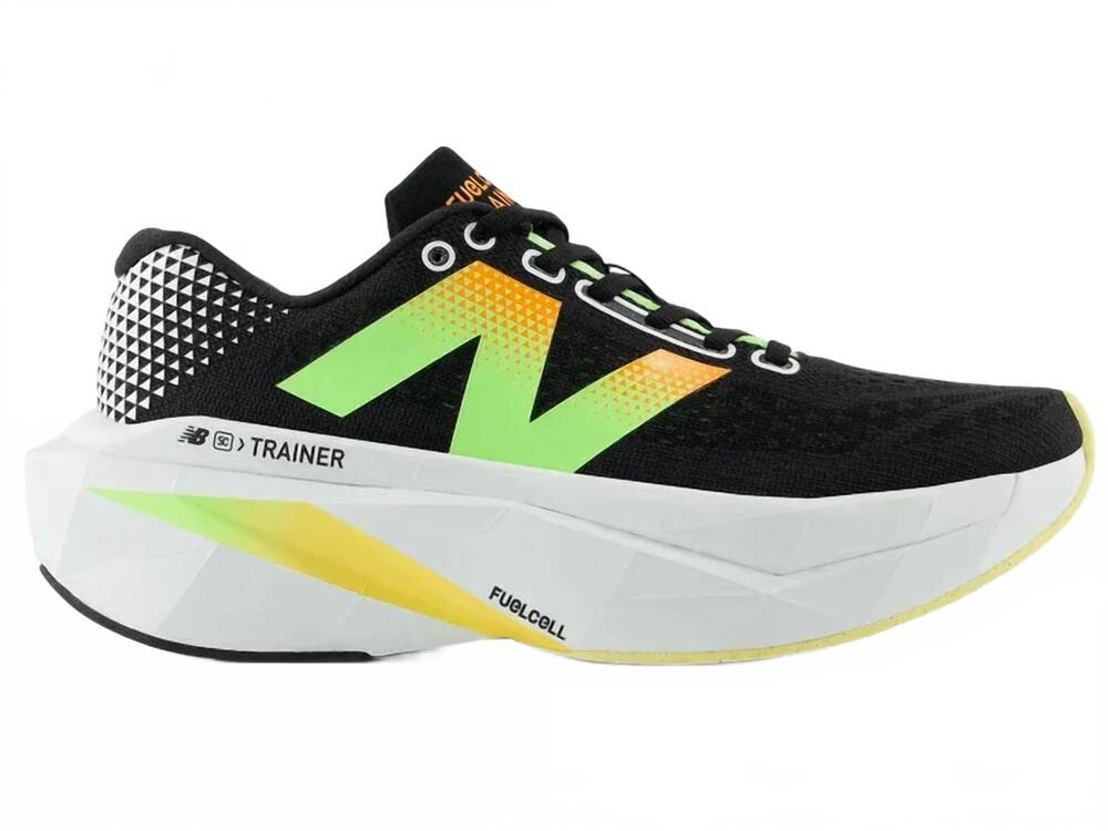 NEW NEW BALANCE women's fuelcell supercomp trainer v3 running shoes in black/bla